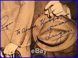 Bela Dracula Lugosi & wife Lillian Arch Lugosi Signed Vintage 1940 Photograph
