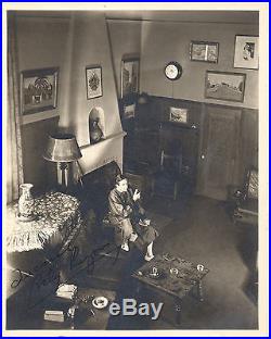 Bela Lugosi At Home/1935/signed By Wife/8x10 Original Vintage Photo Cc9687