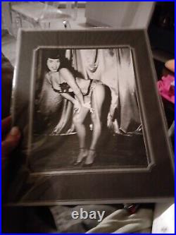 Bettie page signed photo 8x10