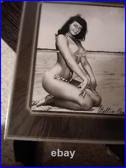 Bettie page signed photo 8x10
