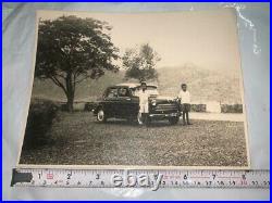 Black And White Indian Vintage Old Photograph Of Pal Fiat Premier Car