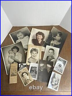 Black & White Photo Vintage Lot Snapshots Photographs Certificates Ephemera 30's