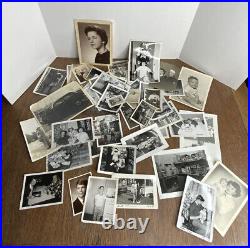 Black & White Photo Vintage Lot Snapshots Photographs Certificates Ephemera 30's