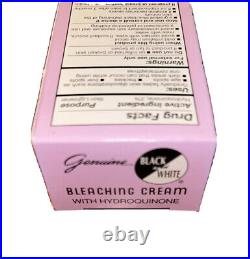 Black and White Skin Tone Bleaching Cream with Hydroquinone 1.5 oz Tube