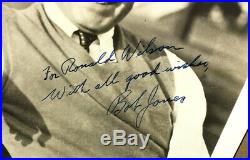 Bobby Jones Vintage Autographed B&w Photo-signed In Fountain Pen-robert T. Jr