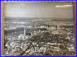 Boston Area Vintage Black & White Large Aerial Photos 1960