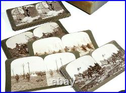 Boxed Set Stereoviews 1-100, WW1 Great War, Bookform Case, Realistic Travels