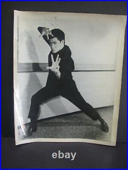 Bruce Lee as Kato Posed in Basic Kung Fu Position Vintage Press Photograph
