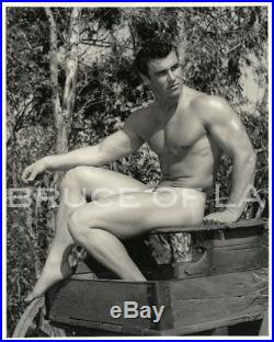 Bruce of LA Vintage Keith Stephan B&W Posing Strap Male Physique Photograph