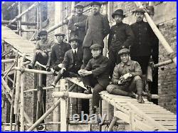 C 1900 Yamamoto Photograph China Boxer Uprising Rebuilding Photo Workmen Bejing
