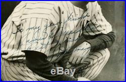 C. 1938 Joe Dimaggio Vintage Autographed B&w Type 1 Original Wire Photo-yankees