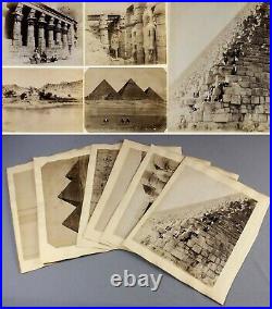 C1880s EGYPT collection of original albumen photographs pyramids sébah bonfils