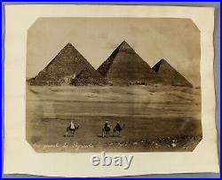 C1880s EGYPT collection of original albumen photographs pyramids sébah bonfils