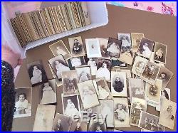 CDV Card, Vintage Photos, lot of 300 Kids And Babies. #7