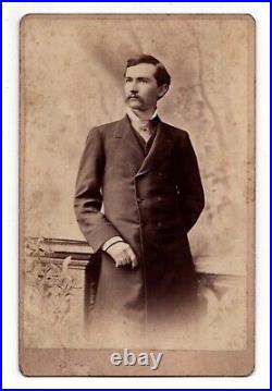 CIRCA 1880s CABINET CARD F. W. GUERIN HUGH DINSMORE CONGRESSMAN FROM ARKANSAW