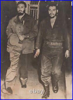 CUBA CUBAN COMMANDER ERNESTO CHE GUEVARA + FIDEL CASTRO 1960s KORDA Photo 204