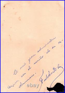 CUBA CUBAN LEADER FIDEL CASTRO SIGNED AUTOGRAPH SP 1960s ORIG NARANJO Photo C46