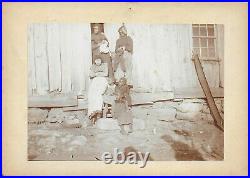 Cabinet Photograph of an African American Family & their Home Knoxville Tenn