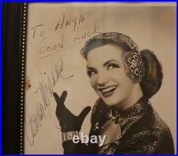 Carmen Miranda Signed Photo Autograped Vintage 8 x 10 1940's Bruno Hollywood