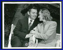 Carole Lombard Clark Gable Vintage 8x10 Double Weight Photo Announce Marriage