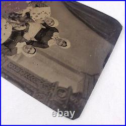 Crossdressing Men Trans Women Gay Int 1870s 1/6 Plate Tintype Ferrotype Photo J3