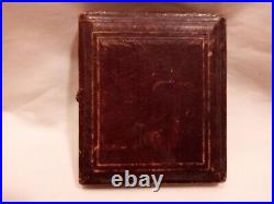 Daguerreotype of Lady withBonnet withFlowers. 1/6th Plate. Full Original Case
