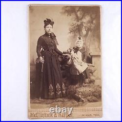 Doll Girl Mother Cabinet Card c1875 Jackson Tennessee McClintock Harper TN C530