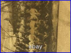 Early 1900s Zells xenia oh ohio panoramic photograph high school black white