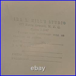 Early Lot Of 4 Signed Proof Wedding Photographs, Ira L. Hill's Studios Fifth Ave