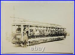 Early Observation Car Photograph Seeing Portland Trolley/street Car