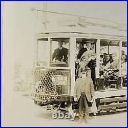 Early Observation Car Photograph Seeing Portland Trolley/street Car