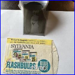 Early Sylvania Envelope With Photo Negative Of Woman Eiffel Tower In Background
