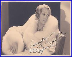 Edna May Oliver Authentic Vintage 1931 Signed Autograph Photo by E. Bachrach