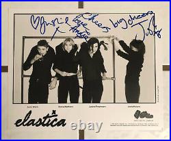 Elastica 8 X 10 Promotional Press Photo Signed In-Person 1995