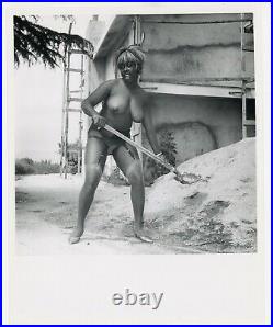 Elmer Batters 1968 Black Ebony Female 8x10 Working In Stockings Nylons J7892