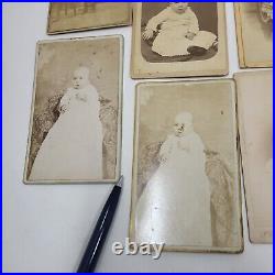 Estate Find 31 Antique CDV Carte de Viste 1860-80 CW Baby Child Boy Girl Ladies