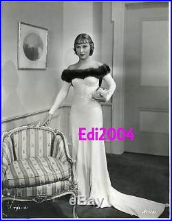 FAY WRAY Vintage Original Photo QUEEN OF SCREAMS Busty Off-Shoulder RARE Gown
