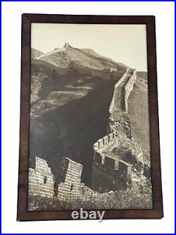 FRAMED VINTAGE ORIGINAL PHOTO The Great Wall of China 1930s 21x14