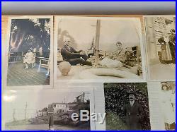 Family Photo Album 1910s to 1960s New York Santa Cruz Bi-Plane Coney Island Vtg