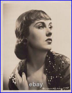 Fay Wray (1930s)? Hollywood beauty Alluring Pose Vintage Photo K 160