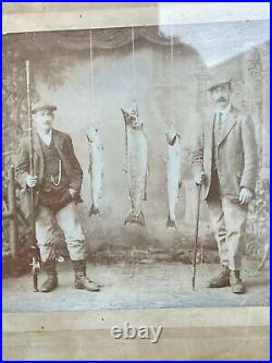 Fine Victorian salmon fishing photograph Crook