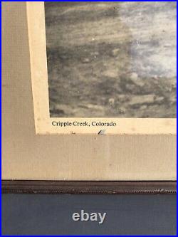 Framed Photo Print 1895 Cripple Creek Colorado Boardwalk on Bennet Ave