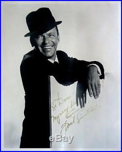 Frank Sinatra Original Signed 8x10 Vintage Photo, Singer/Actor, Iconic B&W Image