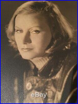 GRETA GARBO Rare Vintage (Est. 1930) Large Size Photo by Clarence Sinclair Bull
