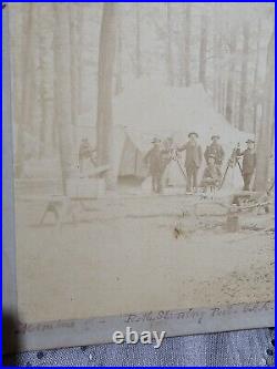 Gar Grand Army Of The Republic R. M. Starring Post 1886 Photograph Camp Silver