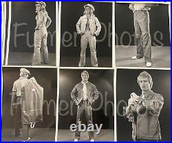 George Fulmer RARE 21 image PHOTOSHOOT 32 B&W PHOTOS 8x10 VINTAGE Clothing Line