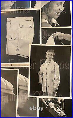 George Fulmer RARE 21 image PHOTOSHOOT 32 B&W PHOTOS 8x10 VINTAGE Clothing Line