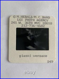 Gianni Versace Original B/W Contact Slide Miami Beach Home. Photo Not Included