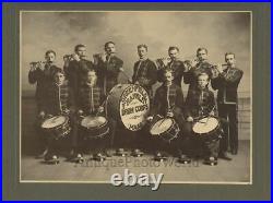 Greenfeld MA Franklin drum and fife band antique photo