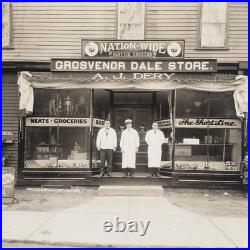 Grosvenor Dale General Store Cabinet Photo c1906 Short Line Ticket Office A196